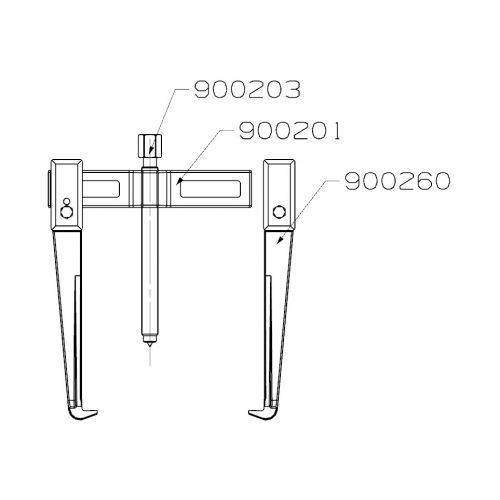 EXTRACTOR FORZA SERIE 9000 DE 2 PATAS